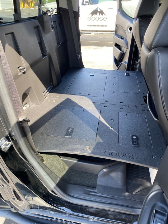Chevy Colorado 2015-2022 2nd Gen. Crew Cab - Second Row Seat Delete Plate System - Premium Seat Delete Plate System by Xtreme Canopies