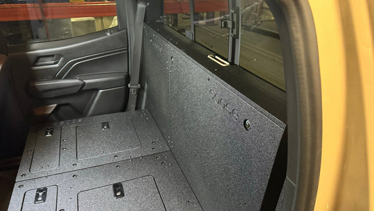 Chevy Colorado - GMC Canyon - 2023-Present - 3rd Gen - Explore Series - Second Row - Seat Delete - 100% - Premium Seat Delete Plate System by Xtreme Canopies
