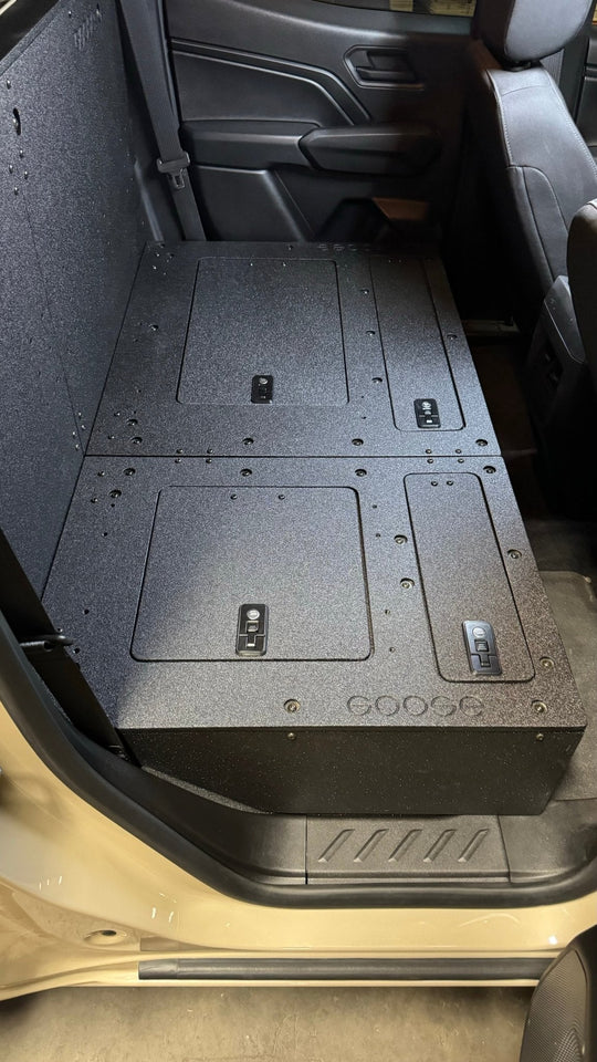 Chevy Colorado - GMC Canyon - 2023-Present - 3rd Gen - Explore Series - Second Row - Seat Delete - 100% - Premium Seat Delete Plate System by Xtreme Canopies