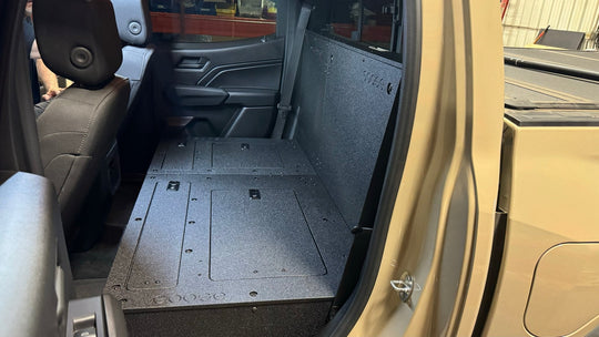 Chevy Colorado - GMC Canyon - 2023-Present - 3rd Gen - Explore Series - Second Row - Seat Delete - 100% - Premium Seat Delete Plate System by Xtreme Canopies