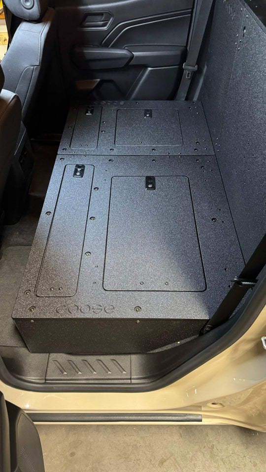 Chevy Colorado - GMC Canyon - 2023-Present - 3rd Gen - Explore Series - Second Row - Seat Delete - 100% - Premium Seat Delete Plate System by Xtreme Canopies