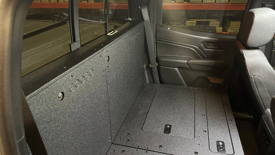 Chevy Colorado - GMC Canyon - 2023-Present - 3rd Gen - Explore Series - Second Row - Seat Delete - 100% - Premium Seat Delete Plate System by Xtreme Canopies