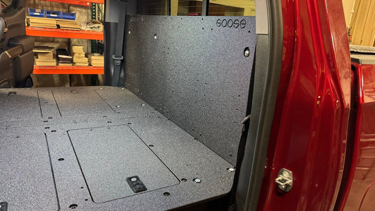 CHEVY - SILVERADO - 4TH GEN - GMC - SIERRA - 2019-PRESENT - 5TH GEN - EXPLORE SERIES - CREW CAB - SEAT DELETE PLATE SYSTEM - SECOND ROW - 100% - Premium Seat Delete Plate System by Xtreme Canopies