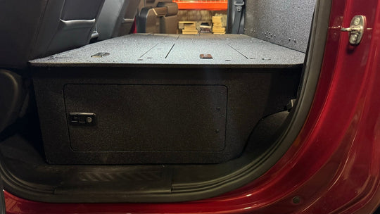 CHEVY - SILVERADO - 4TH GEN - GMC - SIERRA - 2019-PRESENT - 5TH GEN - EXPLORE SERIES - CREW CAB - SEAT DELETE PLATE SYSTEM - SECOND ROW - 100% - Premium Seat Delete Plate System by Xtreme Canopies