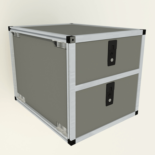 Double Drawer Module - 19 3/16" Wide x 28" Depth - Premium Drawers by Xtreme Canopies