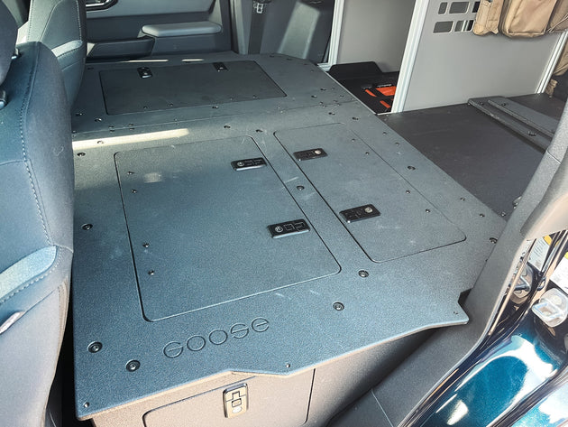 Ford Bronco 2021-Present 6 Gen. 4 Door - Second Row Seat Delete Plate System - Module Height - Premium Seat Delete Plate System by Xtreme Canopies