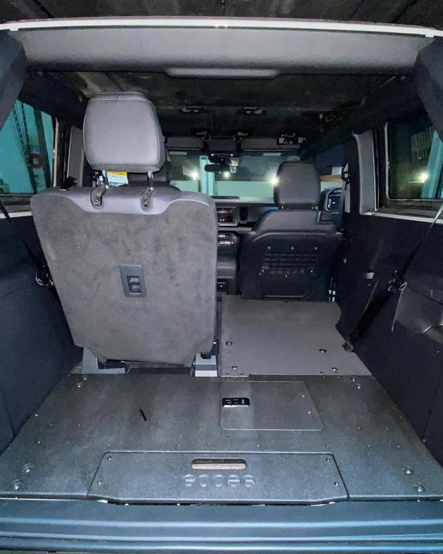 Ford Bronco 2021-Present 6th Gen. 2 Door - Second Row Seat Delete Plate System - Premium Seat Delete Plate System by Xtreme Canopies