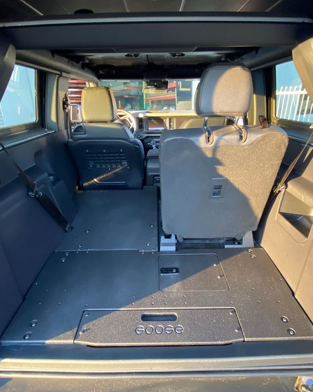 Ford Bronco 2021-Present 6th Gen. 2 Door - Second Row Seat Delete Plate System - Premium Seat Delete Plate System by Xtreme Canopies