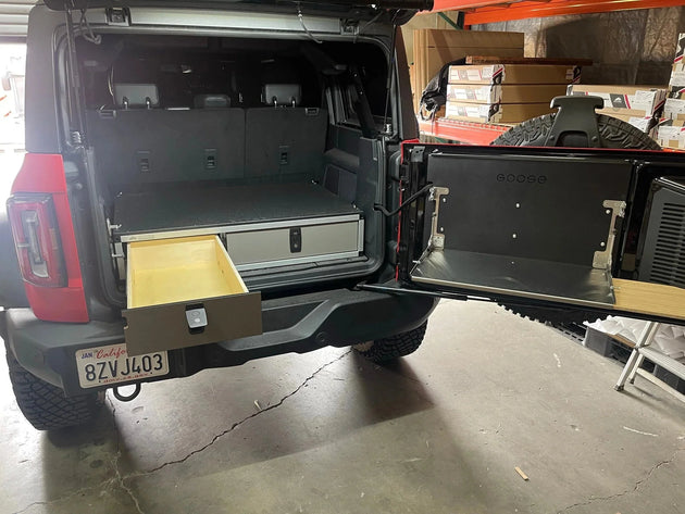 Ford - Bronco - 2021-Present - 6th Gen - 4 Door - Explore Series -  Side x Side Module - 41 3/8" Wide x 28" Depth - Premium Drawers by Xtreme Canopies