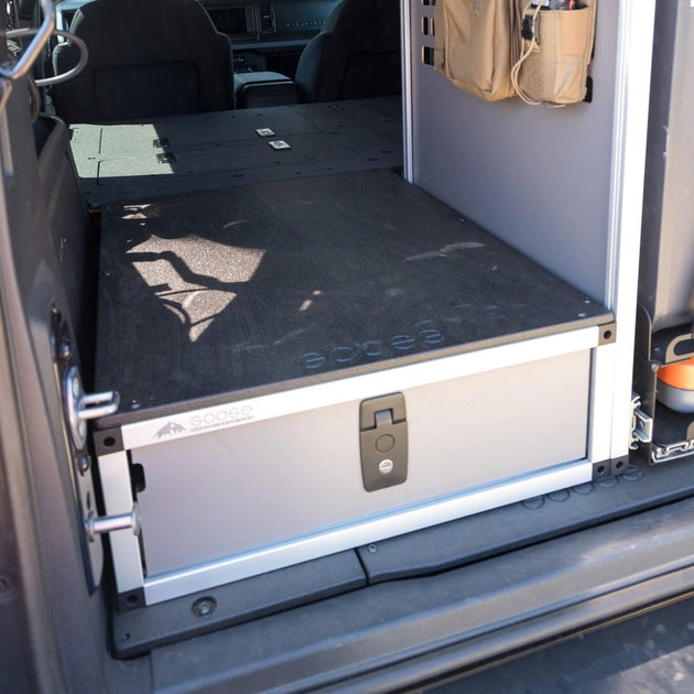 Ford Bronco 2021-Present 6th Gen. - Single Drawer Module with Top Plate - 22 3/16" Wide x 8" High x 28" Depth - Premium Drawers by Xtreme Canopies