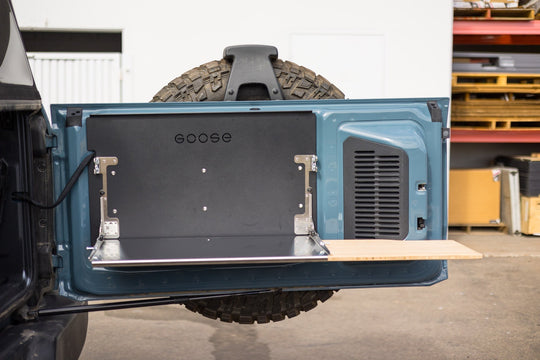Ford Bronco 2021-Present 6th Gen. - Tailgate Table - Premium Goose Gear Accessories by Xtreme Canopies
