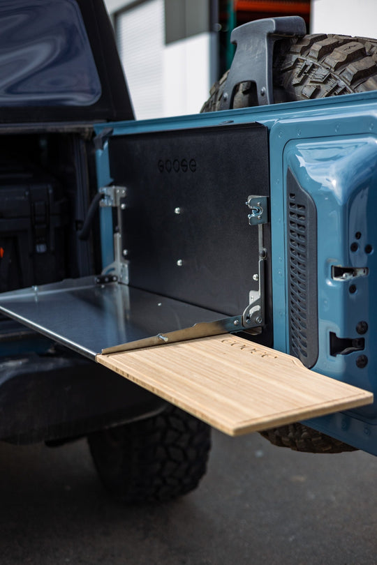 Ford Bronco 2021-Present 6th Gen. - Tailgate Table - Premium Goose Gear Accessories by Xtreme Canopies