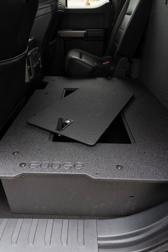 Ford F150 2015-Present 13th & 14th Gen. SuperCab - Second Row Seat Delete Plate System - Premium Seat Delete Plate System by Xtreme Canopies