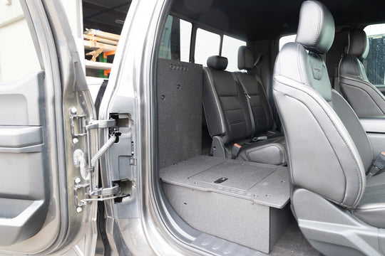 Ford F150 2015-Present 13th & 14th Gen. SuperCab - Second Row Seat Delete Plate System - Premium Seat Delete Plate System by Xtreme Canopies