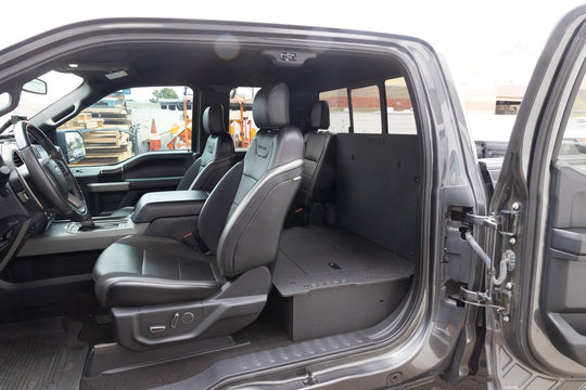 Ford F150 2015-Present 13th & 14th Gen. SuperCab - Second Row Seat Delete Plate System - Premium Seat Delete Plate System by Xtreme Canopies