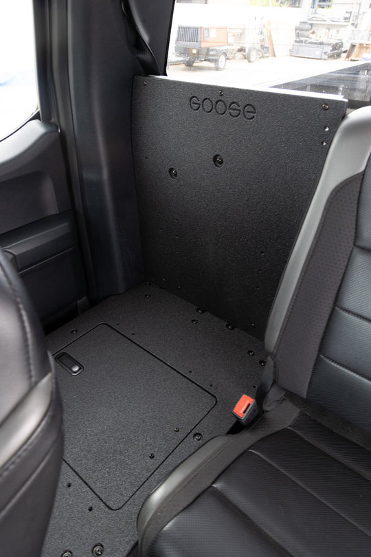Ford F150 2015-Present 13th & 14th Gen. SuperCab - Second Row Seat Delete Plate System - Premium Seat Delete Plate System by Xtreme Canopies