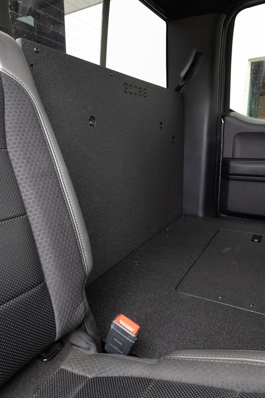 Ford F150 2015-Present 13th & 14th Gen. SuperCab - Second Row Seat Delete Plate System - Premium Seat Delete Plate System by Xtreme Canopies