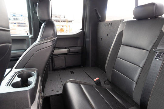 Ford F150 2015-Present 13th & 14th Gen. SuperCab - Second Row Seat Delete Plate System - Premium Seat Delete Plate System by Xtreme Canopies