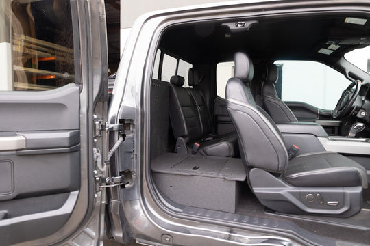 Ford F150 2015-Present 13th & 14th Gen. SuperCab - Second Row Seat Delete Plate System - Premium Seat Delete Plate System by Xtreme Canopies