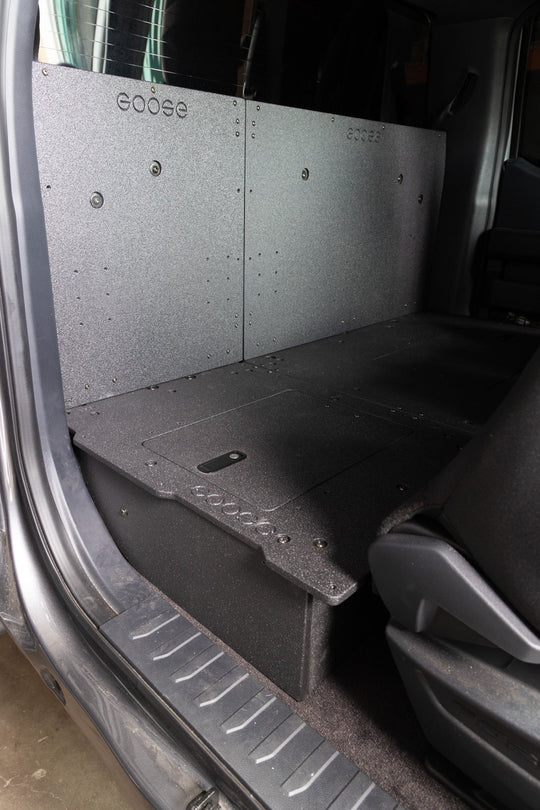 Ford F150 2015-Present 13th & 14th Gen. SuperCab - Second Row Seat Delete Plate System - Premium Seat Delete Plate System by Xtreme Canopies