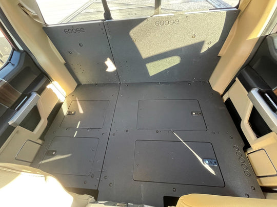 Ford F150 2015-Present 13th & 14th Gen. SuperCrew - Second Row Seat Delete Plate System - Premium Seat Delete Plate System by Xtreme Canopies
