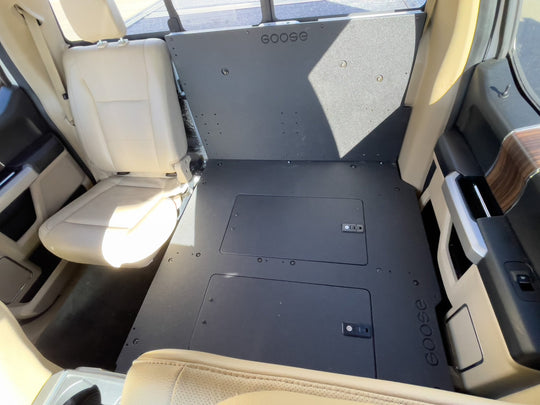 Ford F150 2015-Present 13th & 14th Gen. SuperCrew - Second Row Seat Delete Plate System - Premium Seat Delete Plate System by Xtreme Canopies