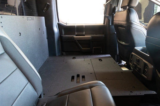 Ford F150 Raptor 2015-2020 2nd Gen. SuperCrew - Second Row Seat Delete Plate System - Premium Seat Delete Plate System by Xtreme Canopies