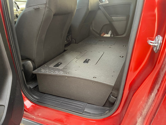 Ford Ranger 2019-2023 4th Gen. Super Crew - 100% Second Row Seat Delete Plate System - Premium Seat Delete Plate System by Xtreme Canopies