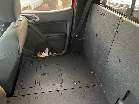 Ford Ranger 2019-2023 4th Gen. Super Crew - 100% Second Row Seat Delete Plate System - Premium Seat Delete Plate System by Xtreme Canopies