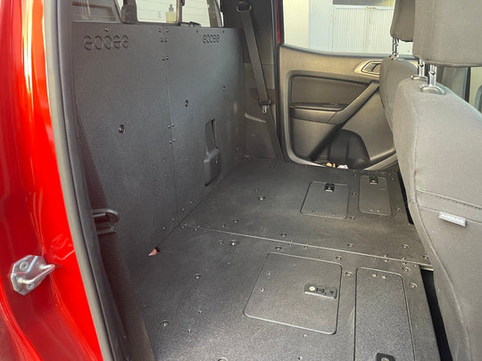 Ford Ranger 2019-2023 4th Gen. Super Crew - 100% Second Row Seat Delete Plate System - Premium Seat Delete Plate System by Xtreme Canopies