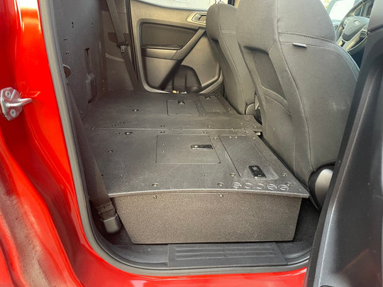 Ford Ranger 2019-2023 4th Gen. Super Crew - 100% Second Row Seat Delete Plate System - Premium Seat Delete Plate System by Xtreme Canopies