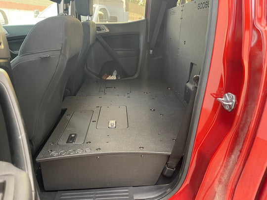 Ford Ranger 2019-2023 4th Gen. Super Crew - 100% Second Row Seat Delete Plate System - Premium Seat Delete Plate System by Xtreme Canopies