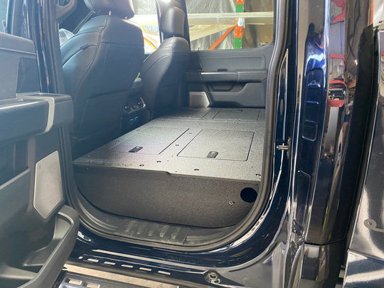 Ford Super Duty F250-F550 2017-Present 4th & 5th Gen. Crew Cab - Second Row Seat Delete Plate System - Premium Seat Delete Plate System by Xtreme Canopies
