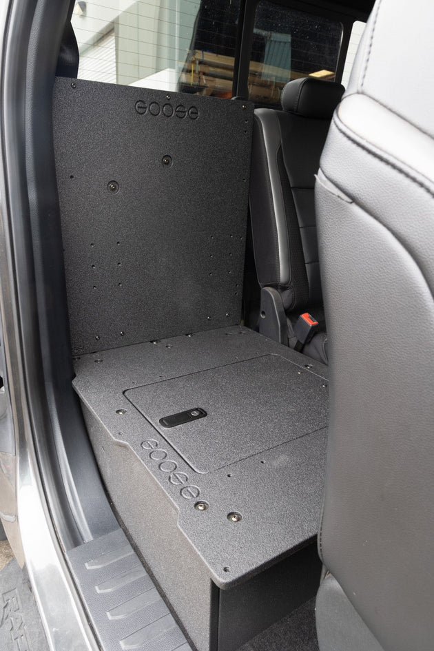 Ford Super Duty F250-F550 2017-Present 4th & 5th Gen. Super Cab - Second Row Seat Delete Plate System - Premium Seat Delete Plate System by Xtreme Canopies