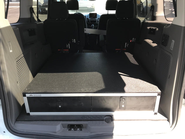 Ford Transit Connect 2014-2023 2nd Gen. - Side x Side Drawer Module - 43 3/8" Wide x 8" High x 40" Depth - Premium Drawers by Xtreme Canopies