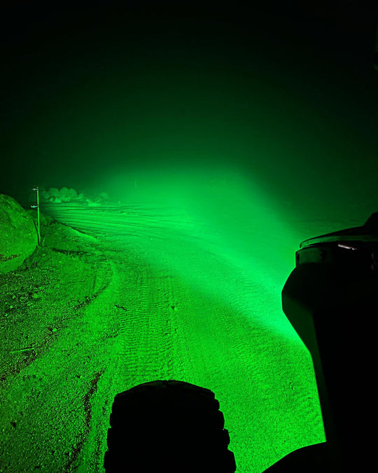 Race Series Flood LED Pod Green - Premium Truck Accessory by Xtreme Canopies