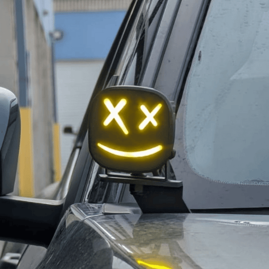 Custom Light-Up (DRL) Covers for Baja Designs Squadron Sport / Pro Pods - Premium Truck Accessory by Xtreme Canopies