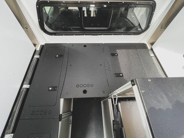 Goose Gear Camper System - Full Size Truck 5'5" Bed - Driver Side Front Utility Module - Premium Camper by Xtreme Canopies