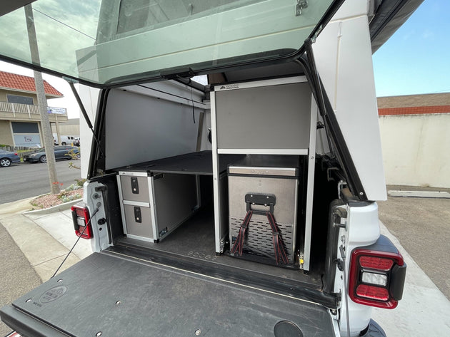 Goose Gear Camper System - Midsize and Full Size - Passenger Side Rear Icebox Module - Premium Camper by Xtreme Canopies