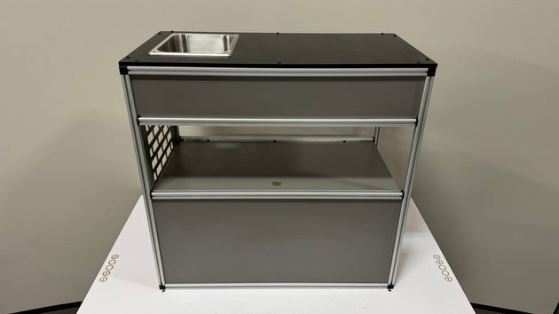 Goose Gear Camper System - Midsize Truck 6Ft Bed - Passenger Side Front Sink and Storage Utility Module - Premium Camper by Xtreme Canopies