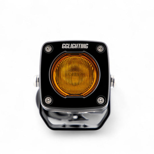 GP5 Single LED Pod Light Amber + Free Clear Lens - Premium Truck Accessory by Xtreme Canopies