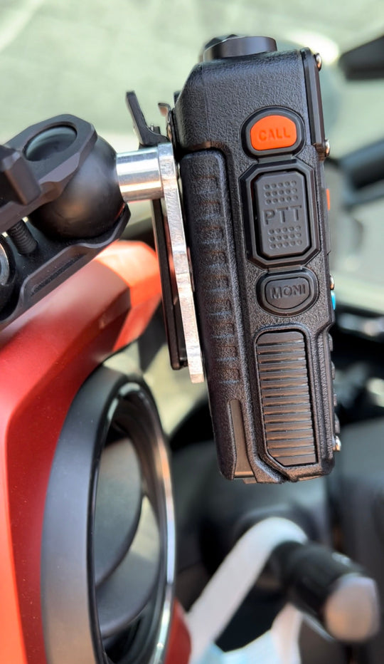 Clip style / Baofeng Radio and Mic Mount with 1" Ball Adapter - Premium Truck Accessory by Xtreme Canopies