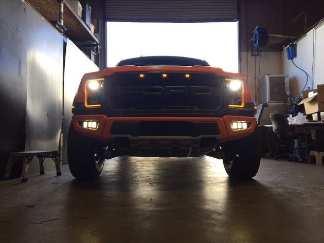 2017-2020 Ford Raptor Triple Pod Fog Light Mount - Premium Vehicle Mount by Xtreme Canopies