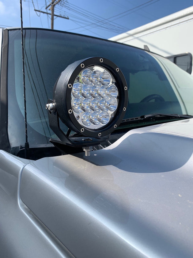 1999-2006 Chevy Silverado & GMC Sierra Hood / Windshield Pillar Mounts for LED Pod USA Made - Premium Vehicle Mount by Xtreme Canopies