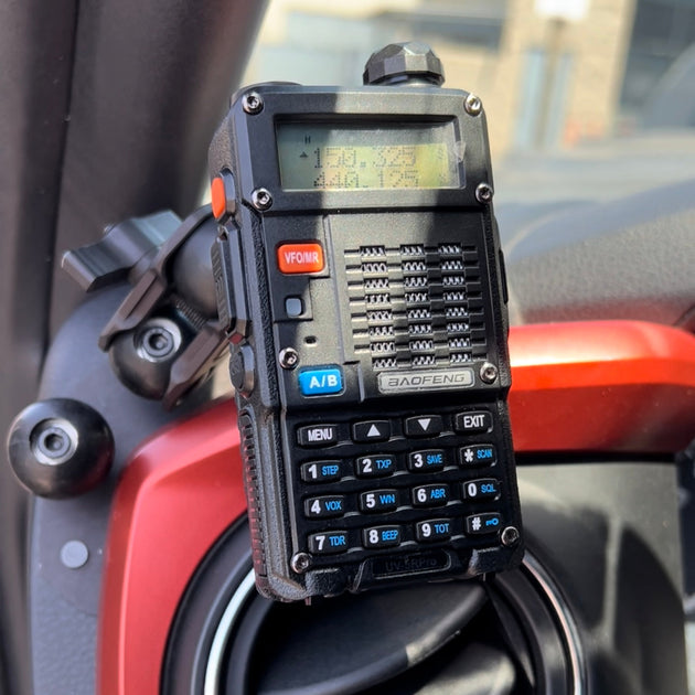 Clip style / Baofeng Radio and Mic Mount with 1" Ball Adapter - Premium Truck Accessory by Xtreme Canopies