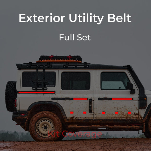 INEOS Grenadier: Exterior Utility Belt - Full Set - Premium Truck Accessory by Xtreme Canopies