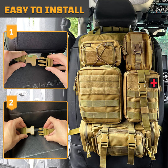Tactical MOLLE Seat Organizer Full Set - Premium organizer by Xtreme Canopies