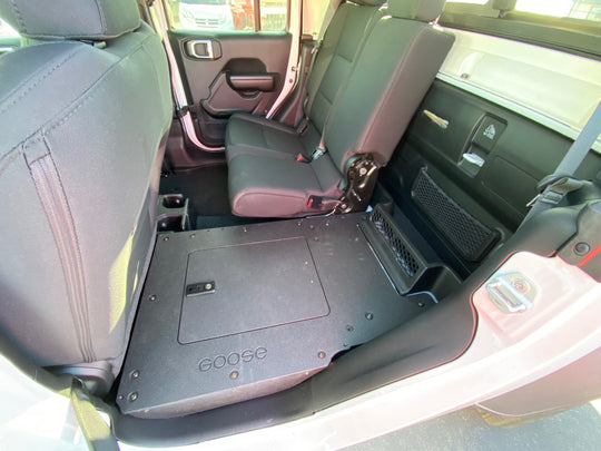 Jeep Gladiator 2019-Present JT 4 Door - Second Row Seat Delete Plate System - Premium Seat Delete Plate System by Xtreme Canopies