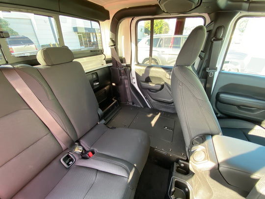 Jeep Gladiator 2019-Present JT 4 Door - Second Row Seat Delete Plate System - Premium Seat Delete Plate System by Xtreme Canopies