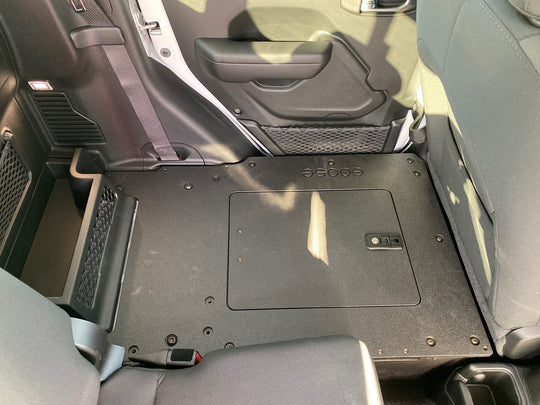 Jeep Gladiator 2019-Present JT 4 Door - Second Row Seat Delete Plate System - Premium Seat Delete Plate System by Xtreme Canopies
